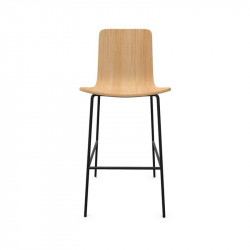 Tabouret design poli Klip de Viccarbe finition chêne mat| Aiure