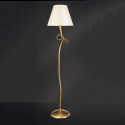 Lampadaire Paola de Mantra finition or photo d'ambiance| Aiure