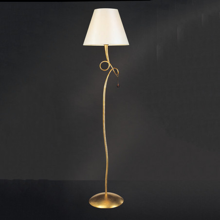 Lampadaire Paola de Mantra finition or photo d'ambiance| Aiure