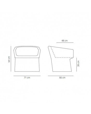 Fauteuil design Fedele de Viccarbe détails techniques | Aiure