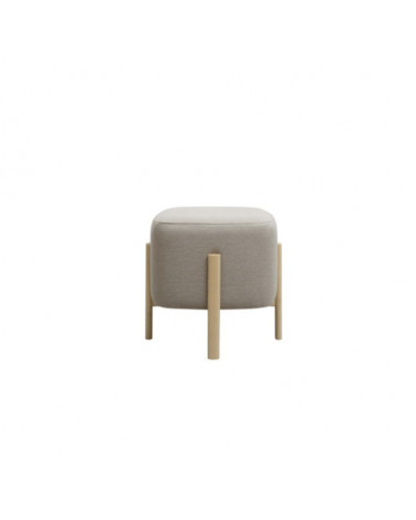 Pouf carré Ashi couleur beige | Aiure
