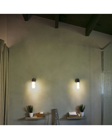 Aplique de pared Brume en un cuarto de baño | Aiure