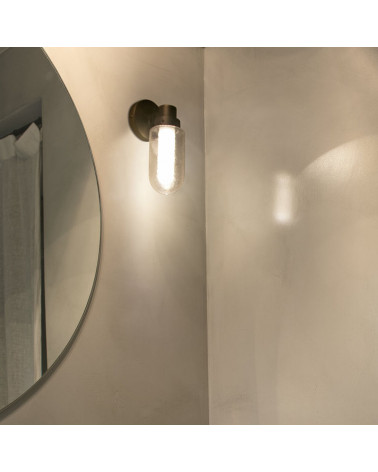 Aplique de pared Brume en la pared de un baño | Aiure