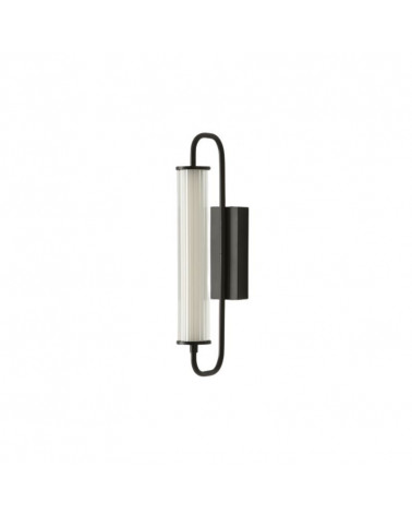 Applique murale verticale Ison noir mat | Aiure