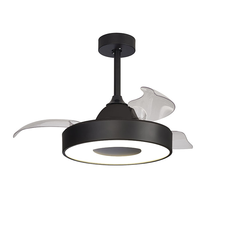 Ventilador plafón LED con aspas transparentes Coin Mini | Aiure