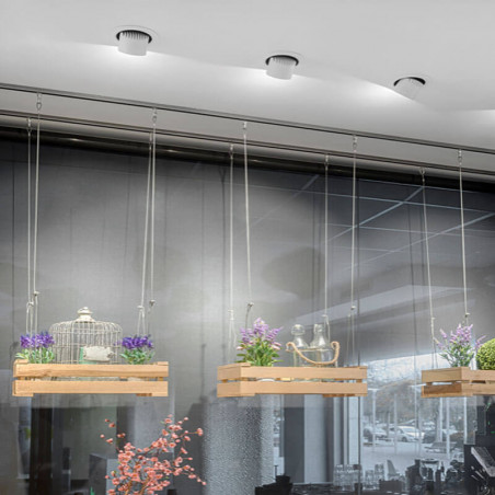 Foco empotrable Hidden 17W de Arkoslight ambiente restaurante | AiureDeco