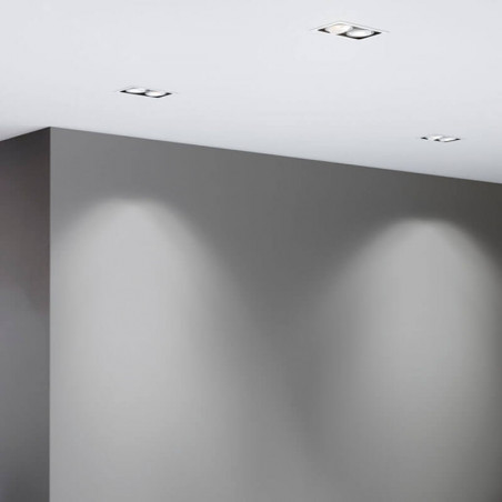 Twist Double blanco colocado en techo de Arkoslight | Aiure