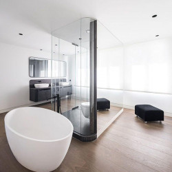 Downlight Swap XL 7W by Arkoslight dans la salle de bain | Aiure