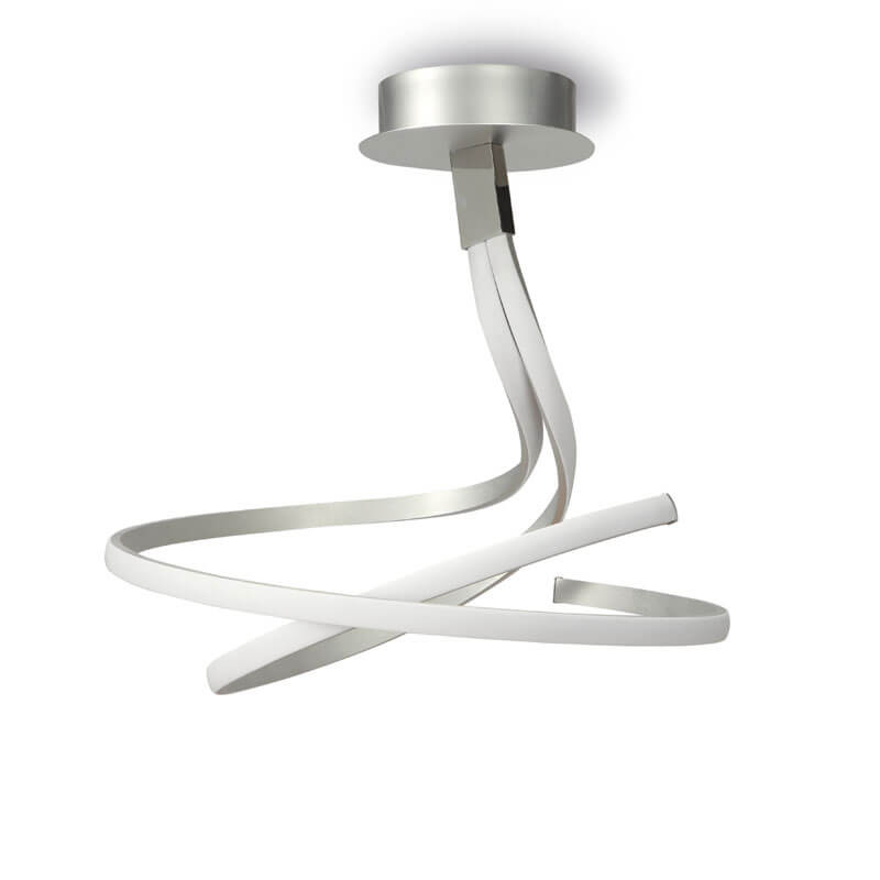 Lámpara de techo Nur plateada 50W de Mantra | Aiure