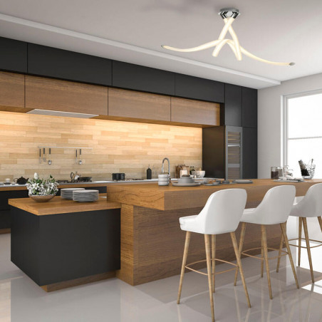 Plafón LED Armonía ambiente baño 50W de Mantra | Aiure