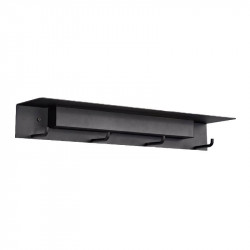 Black coat rack-wall light Fuerteventura by Mantra | Aiure