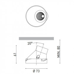 Photo des mesures du Shot Light M Asymmetric Trimless | Aiure