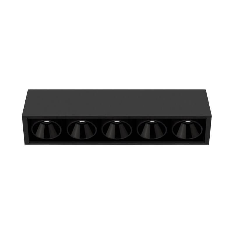Plafonnier à LED Black Foster 5 noir d'Arkoslight | Aiure