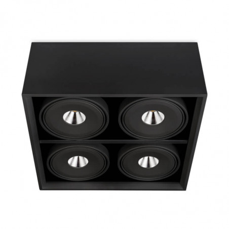 Plafón LED negro Orbital Surface 4 Lark 111 de Arkoslight | Aiure