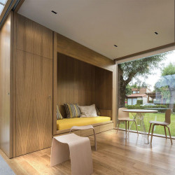 Downlight Black Foster Recessed 1 by Arkoslight installed in a living room ceiling  | Aiure
