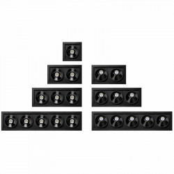 Different models of the LED downlight Black Foster Recessed 1 by Arkoslight | Aiure