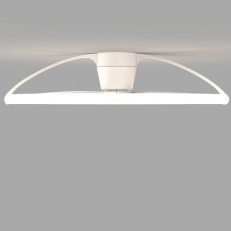 Profile du ventilateur de plafond blanc Népal avec lumière de Mantra | AiureDeco