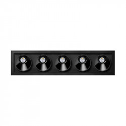 Black Foster Asymmetric Recessed negro 5 de Arkoslight | Aiure