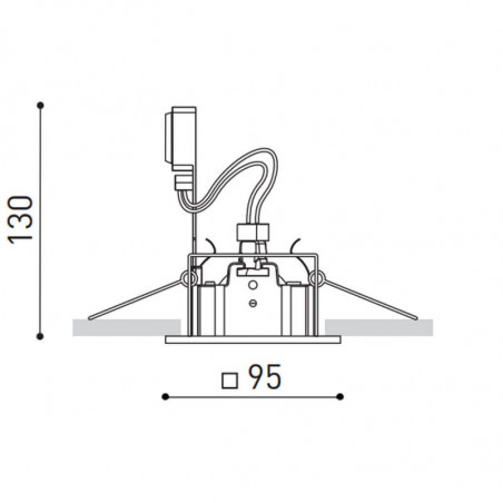 Medidas del downlight Win 12V & 230V de Arkoslight | Aiure