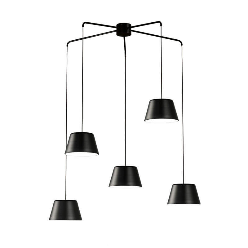 Lampe pendante Dona en noir par Ole by FM | Aiure