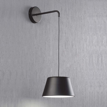 Aplique de pared Dona en color negro iluminado Ole by FM | Aiure