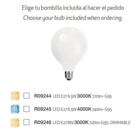 Bombillas para la lámpara Galaxia de Mantra | Aiure