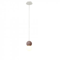 Lampe sphérique rouge Galaxia de Mantra | Aiure