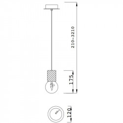 Dimensions de la lampe Galaxia de Mantra | Aiure