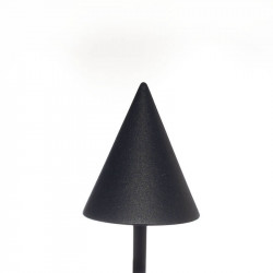 Applique LED minimaliste 7W Capuccina de Mantra noire vue laterale| Aiure