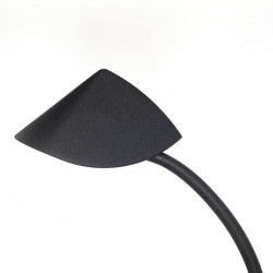 Applique LED minimaliste 7W Capuccina de Mantra noire vue laterale| Aiure