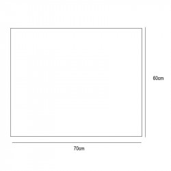 Espejo para baño con luz LED Saona de Eurobath ficha técnica 60x70cm | Aiure