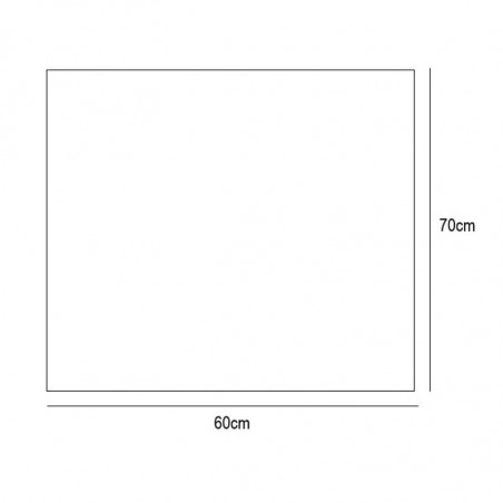 Miroir de salle de bains rectangulaire Abaco d'Eurobath fiche technique 60x70cm| Aiure