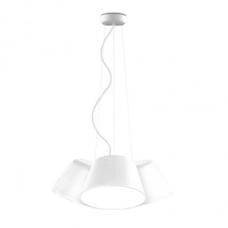 Sento lampe pendante de plafond 3 abat-jour d'Ole by FM blanche | Aiure