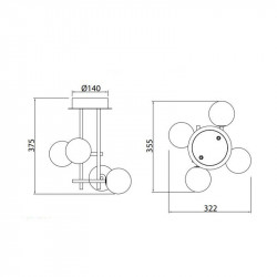 Plafón vertical Cellar de Mantra ficha técnica| Aiure