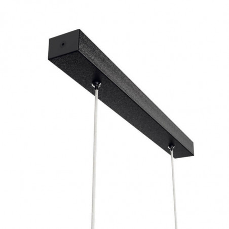 Suspension de la lampe pendante linéaire noire Hanok de Mantra | Aiure