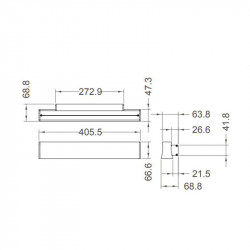 Aplique lineal color arena Hanok de Mantra ficha técnica| Aiure