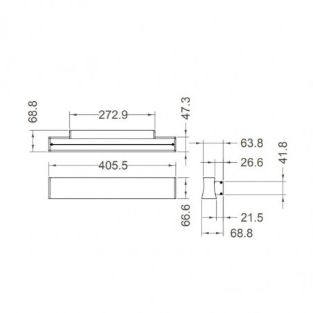 Aplique lineal color arena Hanok de Mantra ficha técnica| Aiure