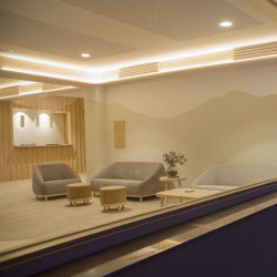 Lex Eco LED Downlight through a window Arkoslight | Aiure