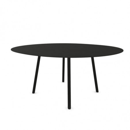 Table circulaire design Maarten de Viccarbe cendré| Aiure
