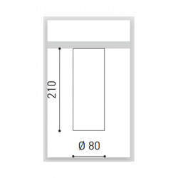 Dimensions de la lampe Scope surface 21 d'Arkoslight | Aiure