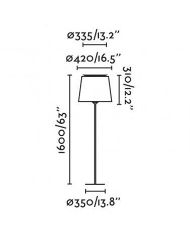 Savoy living room floor lamp data-sheet | Aiure