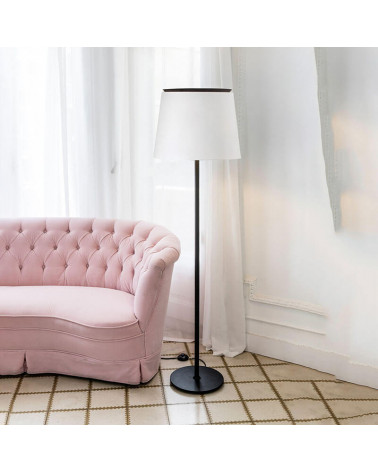 Savoy living room floor lamp white in a living room | Aiure