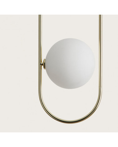Abaccus ceiling lamp round lampshade zoom view | Aiure