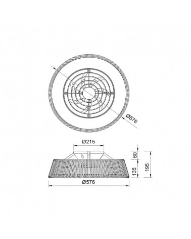 Silent ceiling fan Polinesia Nautica Mini data sheet | AiureDeco