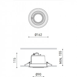 Mesures encastrées Hidden d'Arkoslight | Aiure