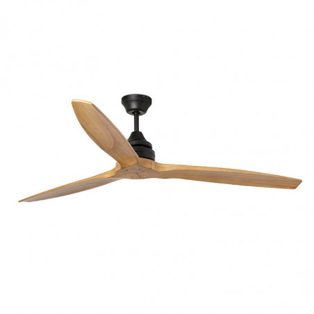 Black ceiling fan with no lights from the Alo series by Faro Barcelona | AiureDeco