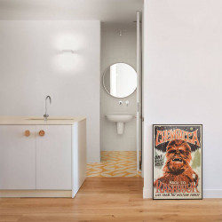 Applique murale Rec Double Mini installé sur le mur d'un salon. Arkoslight | Aiure