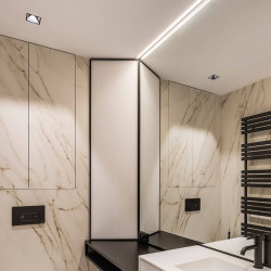 Arkoslight Swap Square downlight illuminé dans le plafond | Aiure