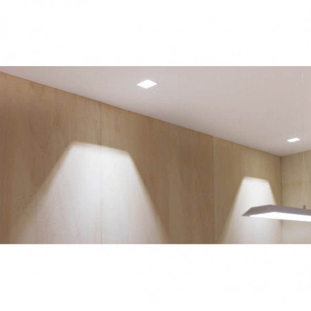 Downlight Arkoslight Swap Square Asymmetric 7W - IP54 illuminated | Aiure