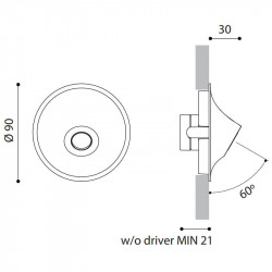 Dimensions of Arkoslight Rhino floor beacon driver not included | Aiure